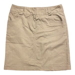 Mac & Jac cotton blend safari/military style skirt. Sz 10